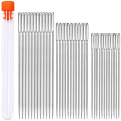 Fenrry 36Pcs Leather Needle Set Leather Crafts Tools Sewing Needles for Leather Hand Stitching Shoe Repair with Storage Bottle