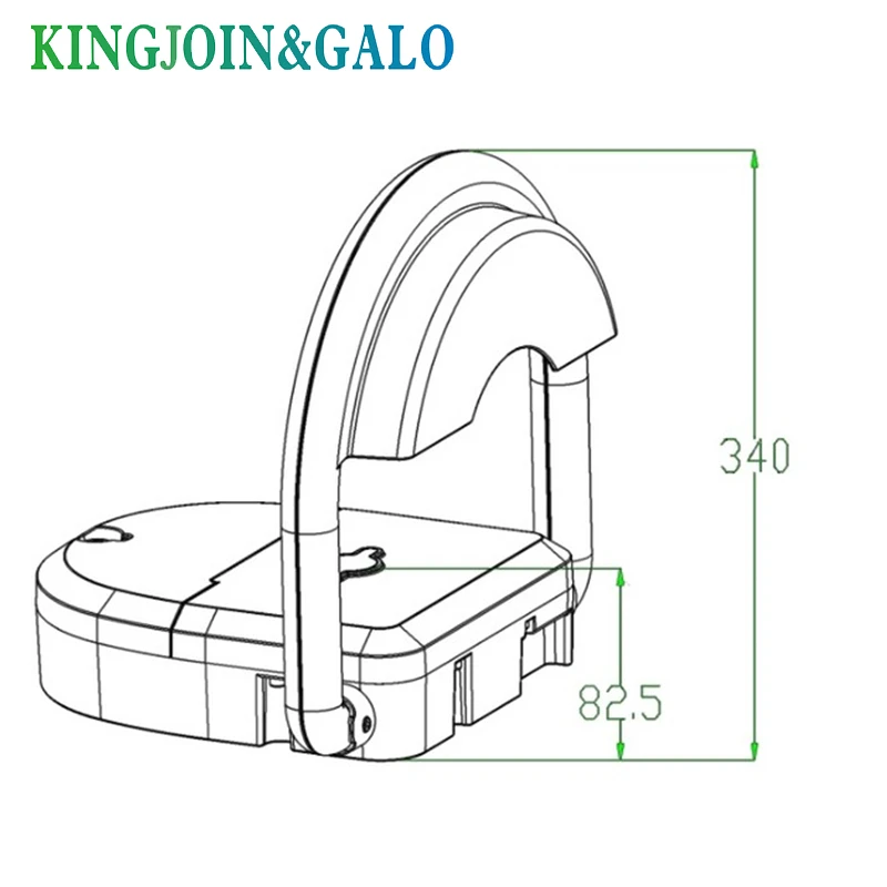 Outdoor Used Water Proof Remote Control Battery Powered Automatic Parking Barrier Parking Lock With IP68