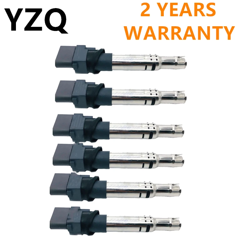 

6PCS 022905100B Ignition Coils For VW Passat Touareg Phaeton Golf Audi A3 TT Q7 Skoda Seat Porsche 022 905 715 95560210103 3.2L