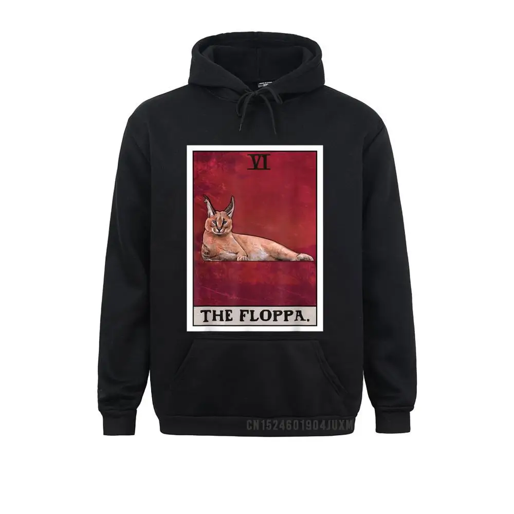 Youth Graphic Hoodies Autumn Sweatshirts Family Long Sleeve The Floppa Caraca Cat Tarot Card Funny Meme Manga Sportswears