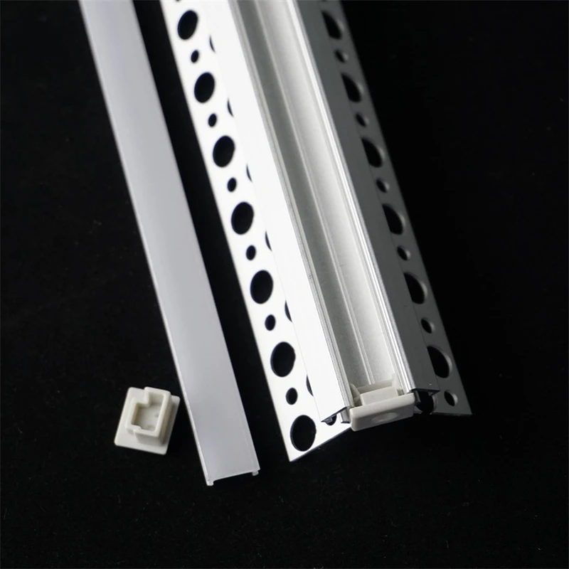 

10-30pcs 2m embedded edge hidden positive negative aluminium profile, plasterboard ceiling built in led 5-10mm Strip channel