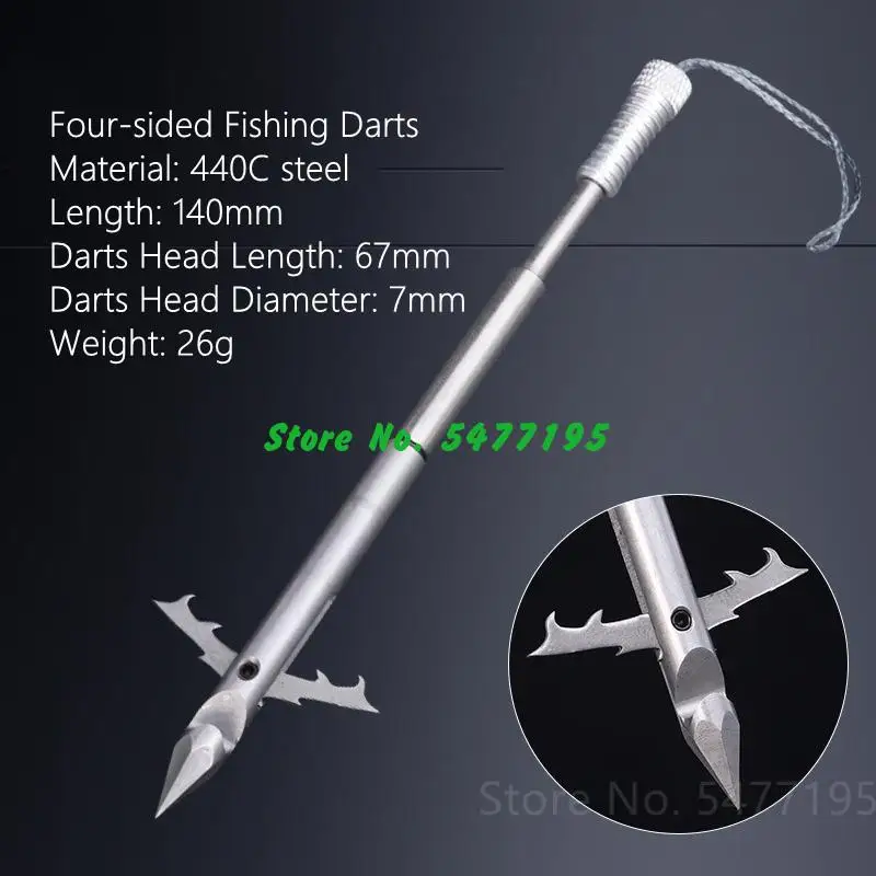 Professional Steel Tip Darts Fish Wheel Catapult Dart Hunting Shooting Fishing Slingshot Steady Shooting Dart Removable