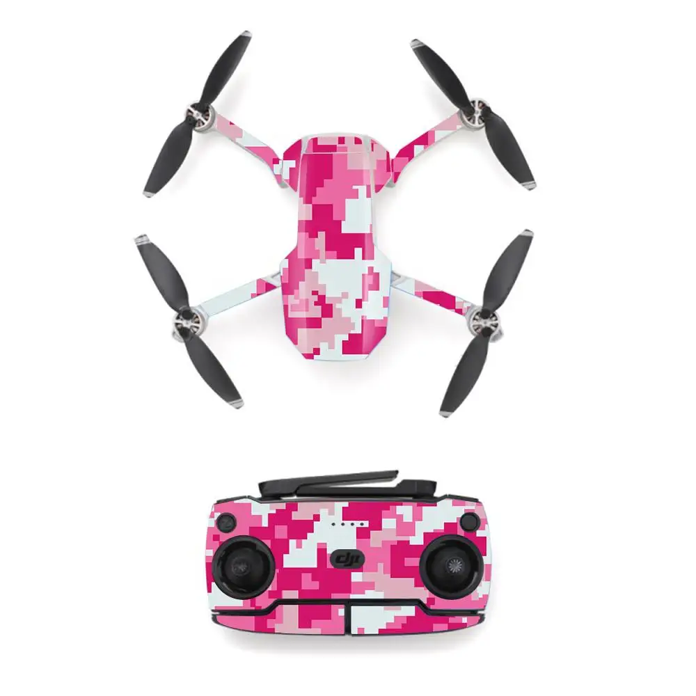 Camouf Style Waterproof skin Sticker for DJI Mavic Mini Drone And Remote Controller Decal Vinyl Skins Cover 9 Styles Available