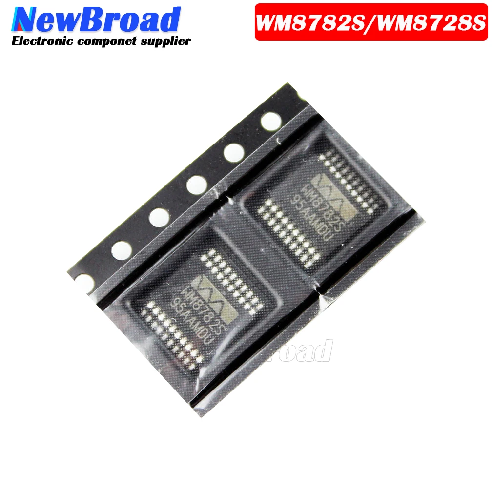 2PCS NEW WM8782SEDS WM8782S WM8782 WM8728S SSOP20 Analog To Digital Converter IC Chip