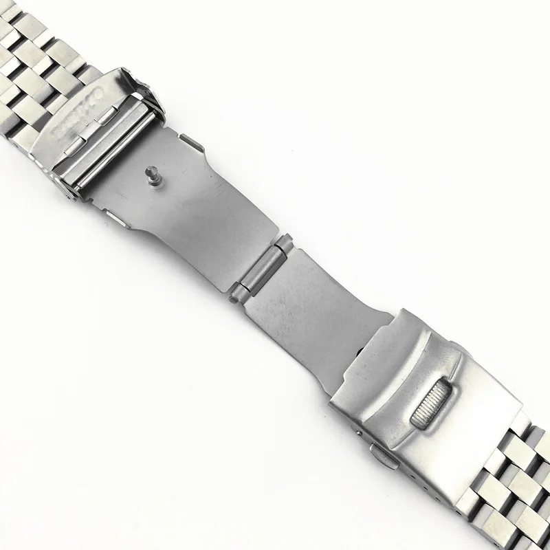 22mm Silver Stainless Steel strap for Seiko Abalone SRP773 SRP775 SRP777 SRPA21 Curved end Bracelet Strap watchbands