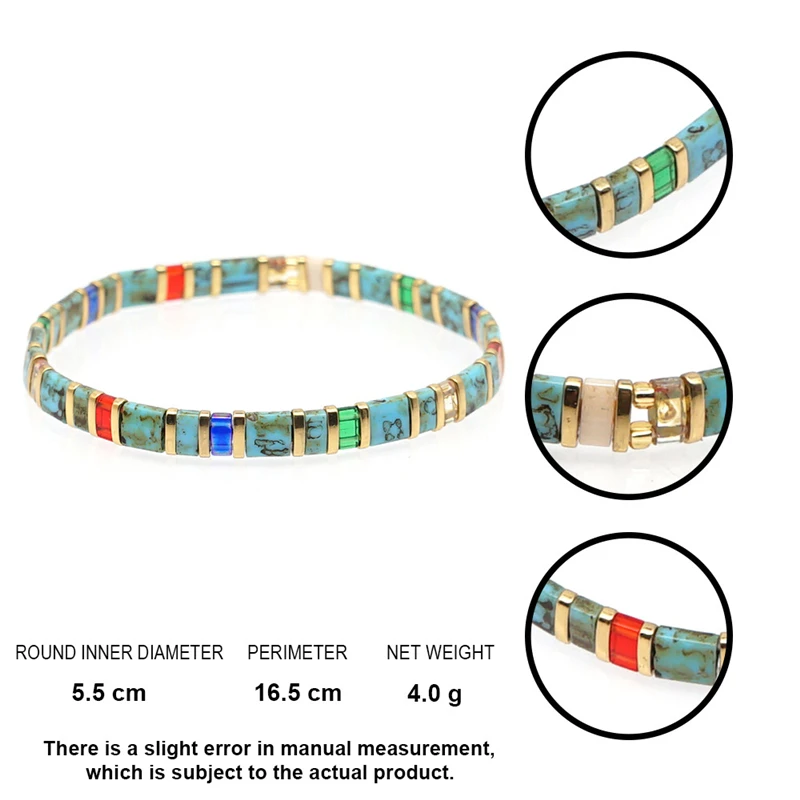 2021 New Bohemian Miyuki Bracelet For Women Trendy INS Tila Janpan Glass Beaded Bracelets BOHO Summer Beach Jewelry Pulseras