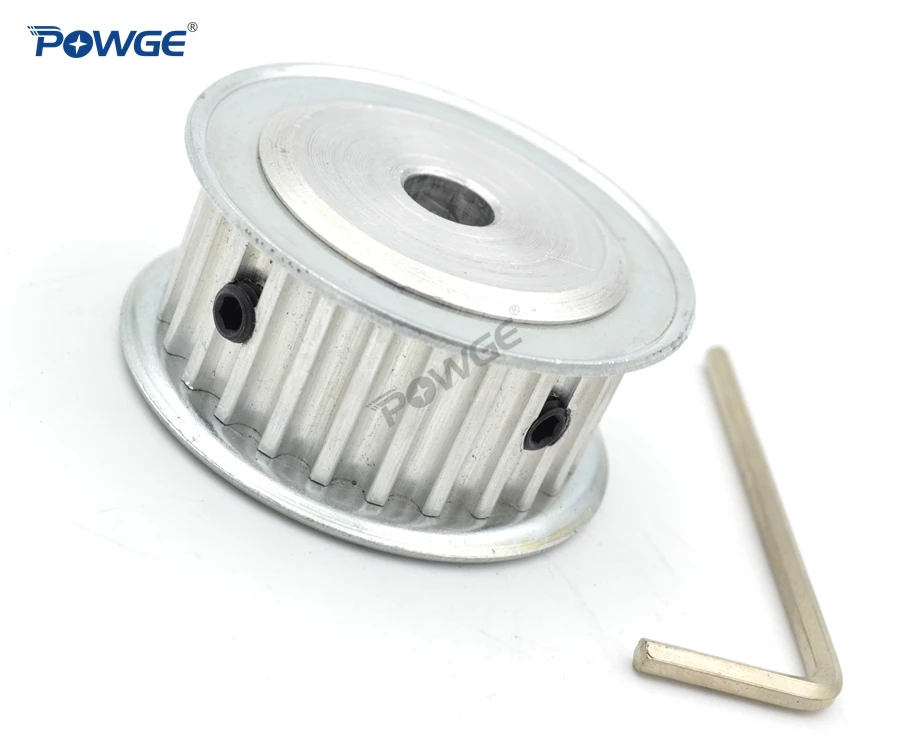 POWGE 25 Teeth HTD 5M Timing Synchronous Pulley Keyway Bore 8/10/12/14/15/16/17/19/20mm for Width 15/20mm HTD5M 25Teeth 25T