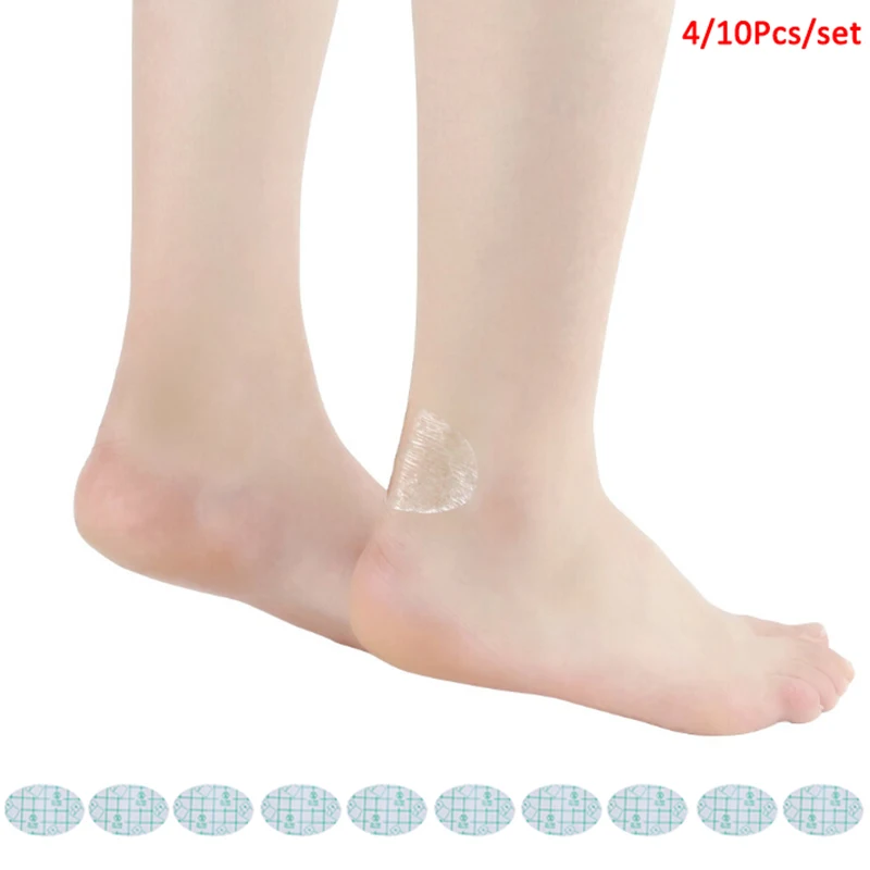 4/10Pcs Femmes Filles Anti-usure Talon Autocollant Outils de Soins Des Pieds Hydrocolloïde Adhésif Gel Blister Plâtre Pédicure Patch