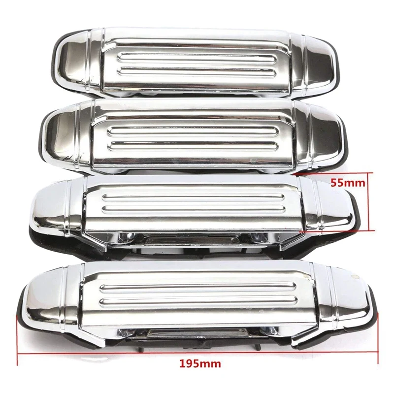 Car Chrome Door Handle Accessories for Mitsubishi Pajero 1992 1993 1994 1995 1996 1997