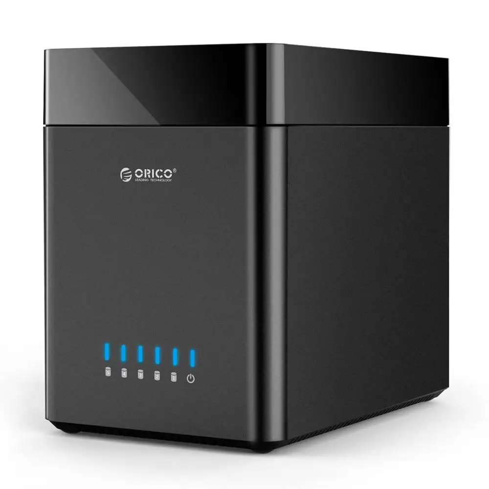 ORICO Tool-Free 5 Bay USB 3.0 USB C 3,5 Zoll Magnetic-Type Festplattengehäuse für 3,5'' SATA HDD bis zu 5x18TB, Festplatte Dockingstation Kompatibel mit Windows/Mac OS/Linux