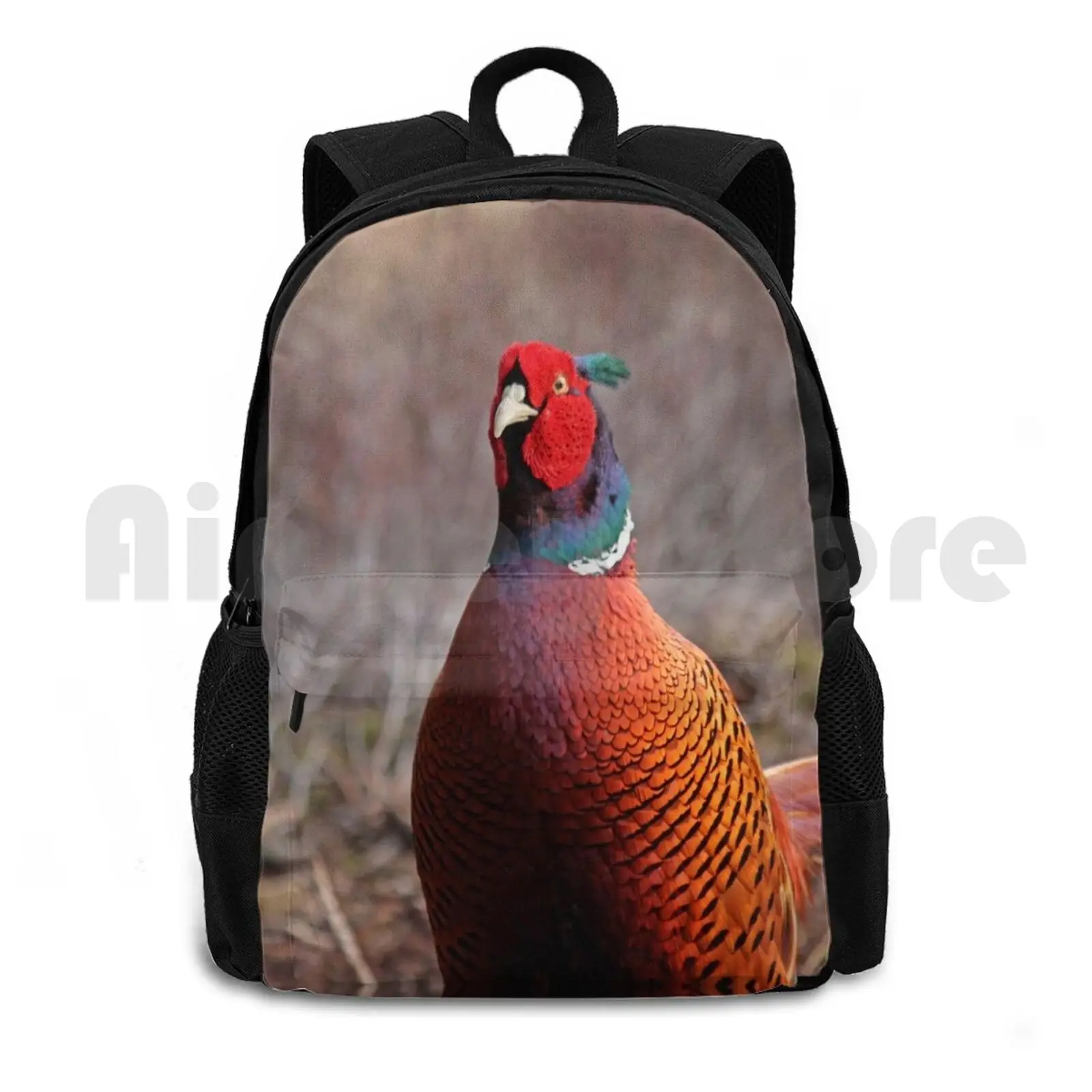 A Very Pleasant Pheasant Outdoor Hiking Backpack Riding Climbing Sports Bag Pheasant Bird British Wildlife Game Bird Feathers