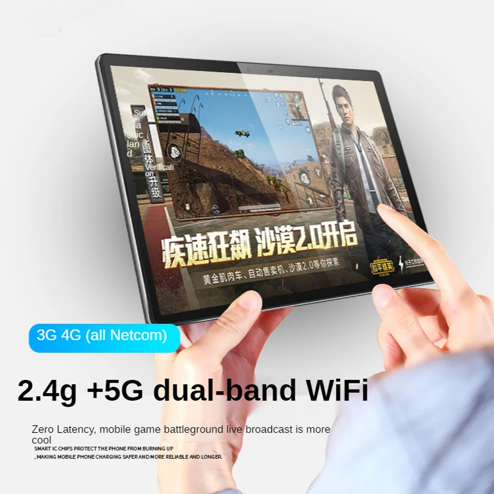 5G Wifi แท็บเล็ตพีซี10นิ้ว Android 8.0 1920*1200 10 Deca Core MTK6797 6GB RAM 128GB ROM Type-C GPS Wifi สนับสนุน PUBG เกม