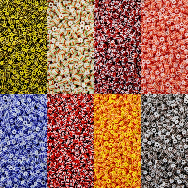 Contas de vidro tchecas de 20g 3mm 8/O, contas redondas de cristal austríaco para crianças, artesanato DIY, fabricação de joias, pulseiras, brincos e acessórios.