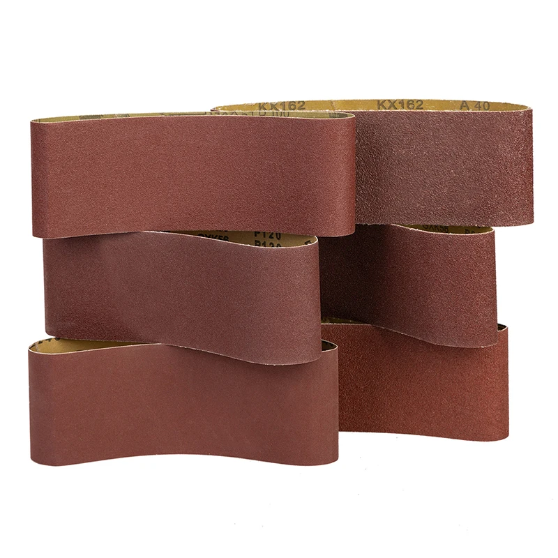 1PC 40/60/80/100/120/240 Grit Abrasive Belt 610*100mm Sandpaper Sanding Band for Sander Adapter Polishing Machine Abrasive Tools