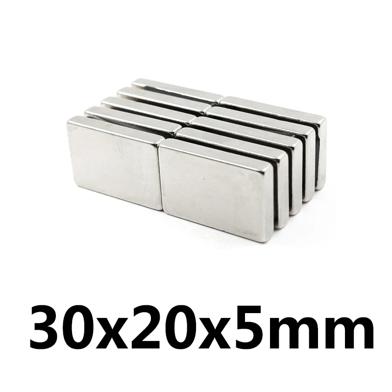 

5/10/20pcs 30x20x5 mm Block Powerful Magnets 30*20*5mm Bulk Sheet Neodymium Magnet 30x20x5mm Permanent NdFeB Magnetic