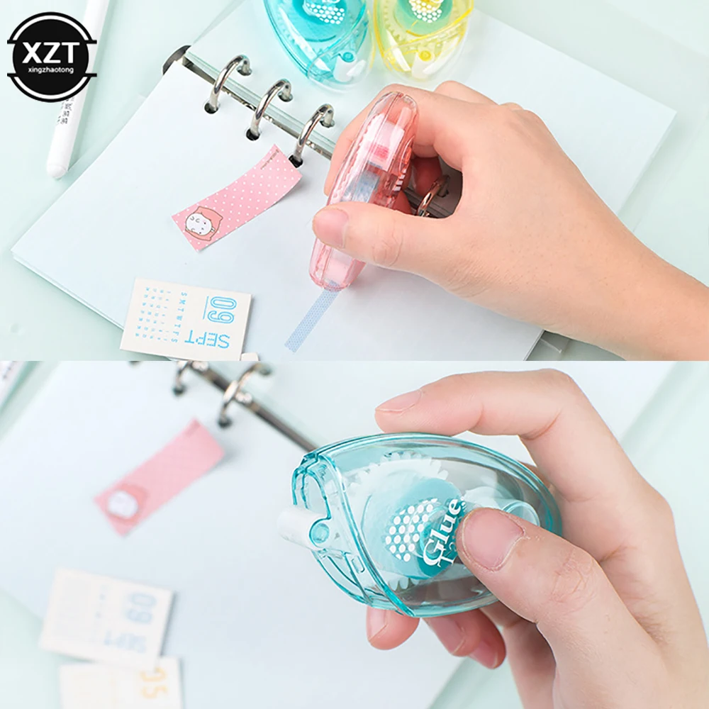 MINKYS Sáng Tạo 6MM * 8M Trong Suốt Chấm Đôi Băng Keo 2 Mặt Con Lăn Keo Keo Đựng Trường Đồ Văn Phòng Phụ Kiện