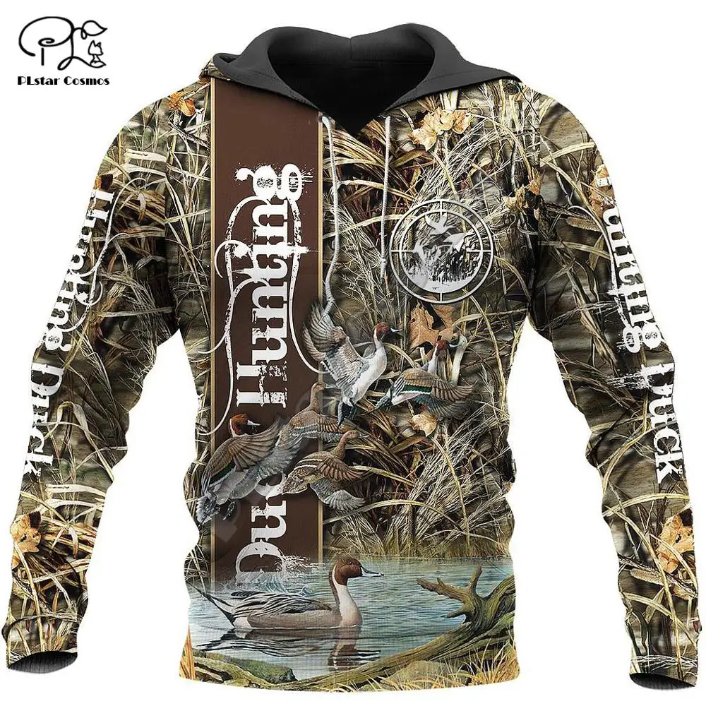 

PLstar Cosmos Duck Hunting Animal Hunter Camo Tattoo Autumn Sweatshirt Tracksuit Pullover Harajuku 3DPrint Men/Women Hoodies B9