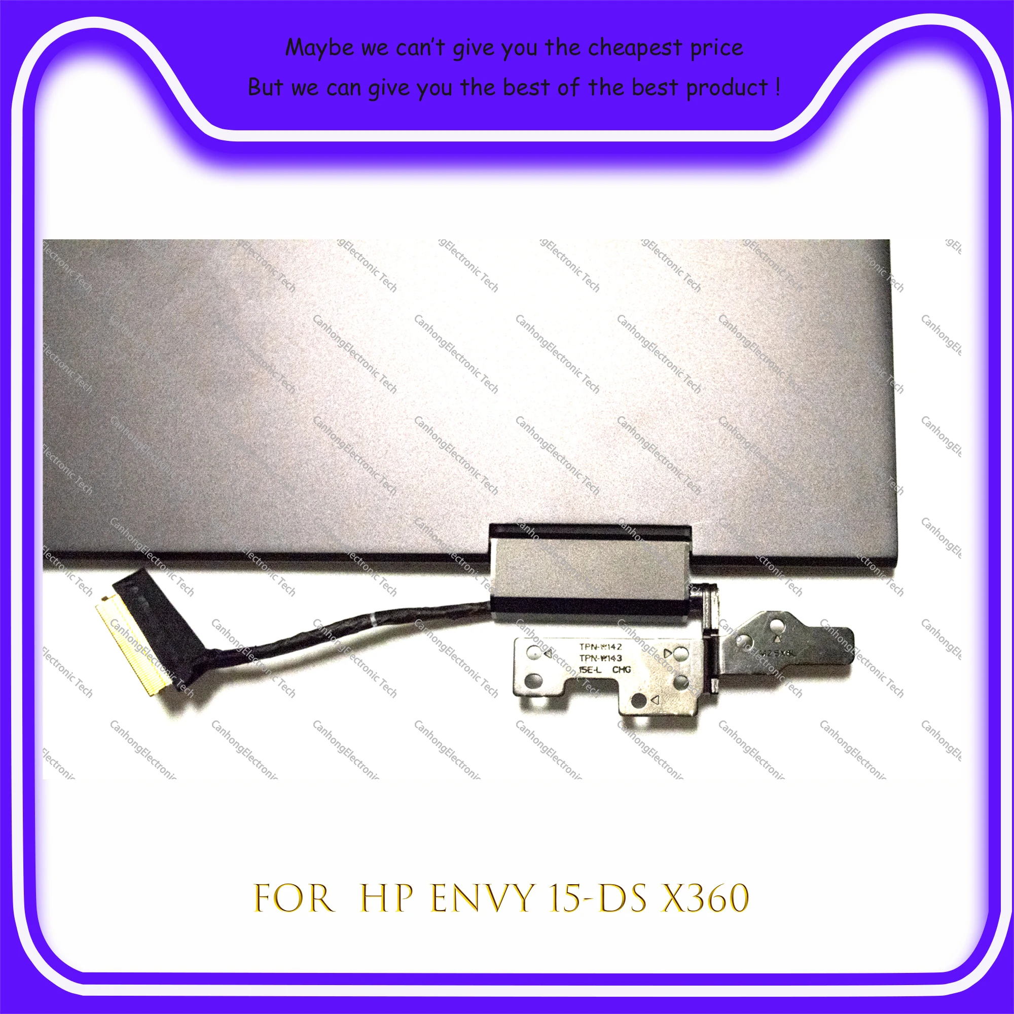 Imagem -06 - Fhd para hp Envy X360 15-ds 15-ds0900na 15-ds0003ur Laptop Lcd Touch Screen Substituição Assembléia com Dobradiças 15.6