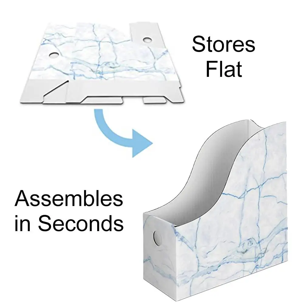 Robusto portariviste in cartone scatola portariviste impermeabile contenitori per libri Organizer per porta File da scrivania
