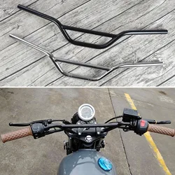 Vintage Motorcycle 22mm Handlebar Tracker Reinforced Crossbar Dirt Pit Bike Scrambler Cafe Racer Retro Motorbike Handle Bars