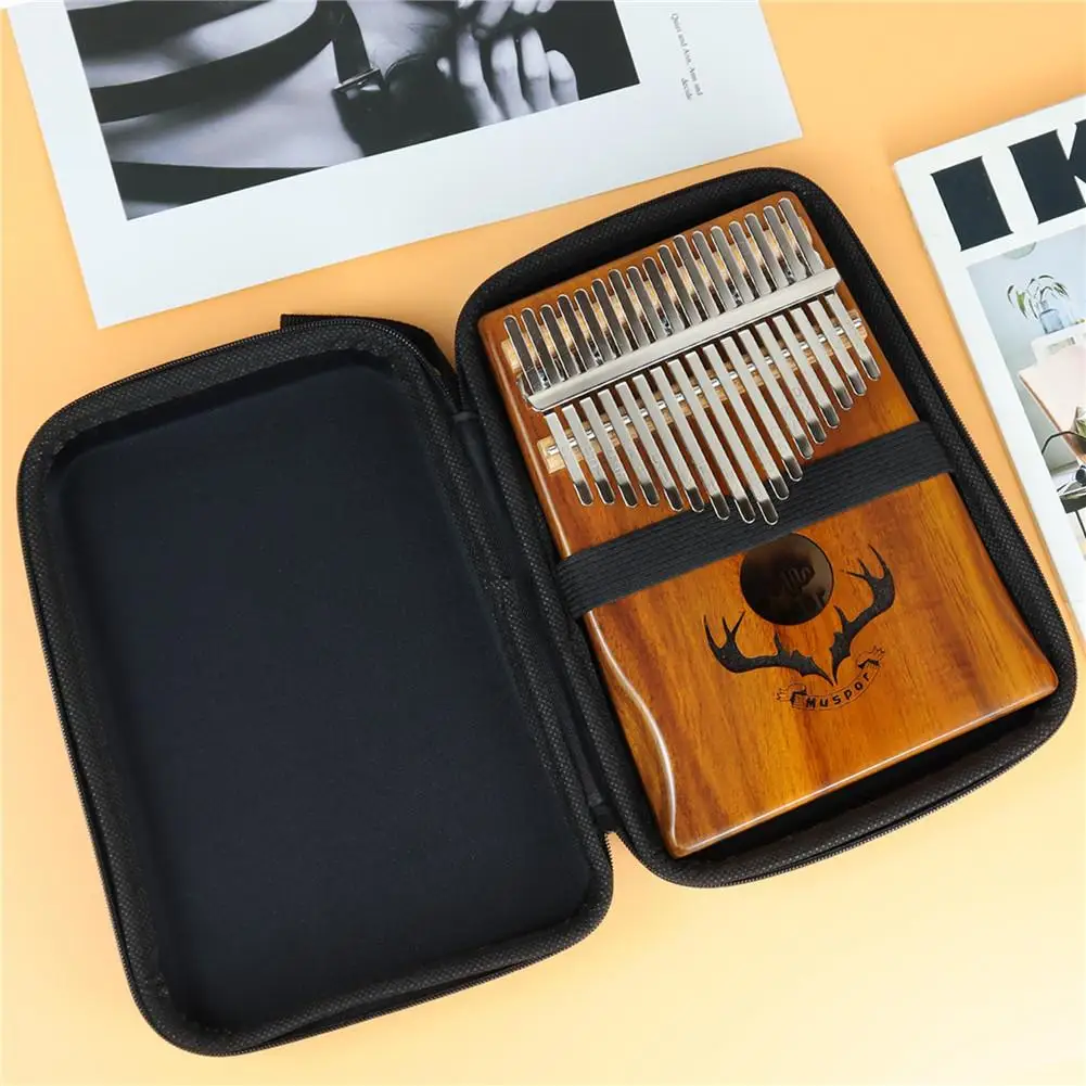 Kalimba Storage Box 10/17/21 Key Zipper Type Universal Waterproof EVA Kalimba Storage Bag Carrying Case Instrument Accessories