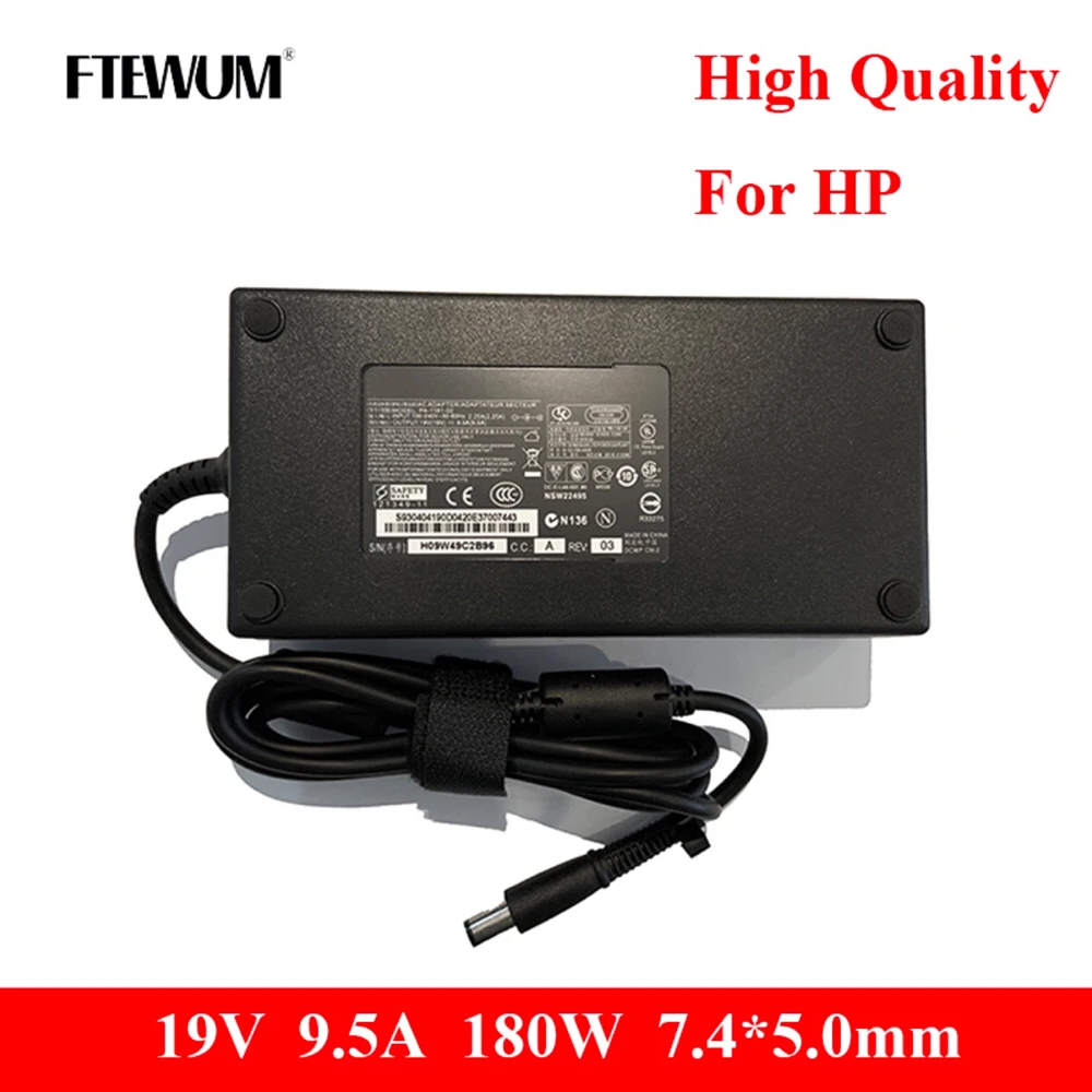 

19V 9.5A 180W 7.4*5.0mm Laptop Power Adapter for HP Pavilion HDX9200 HDX9100 HDX9300 HSTNN LA03 PA-1181-02HQ ADP 180HB Charger