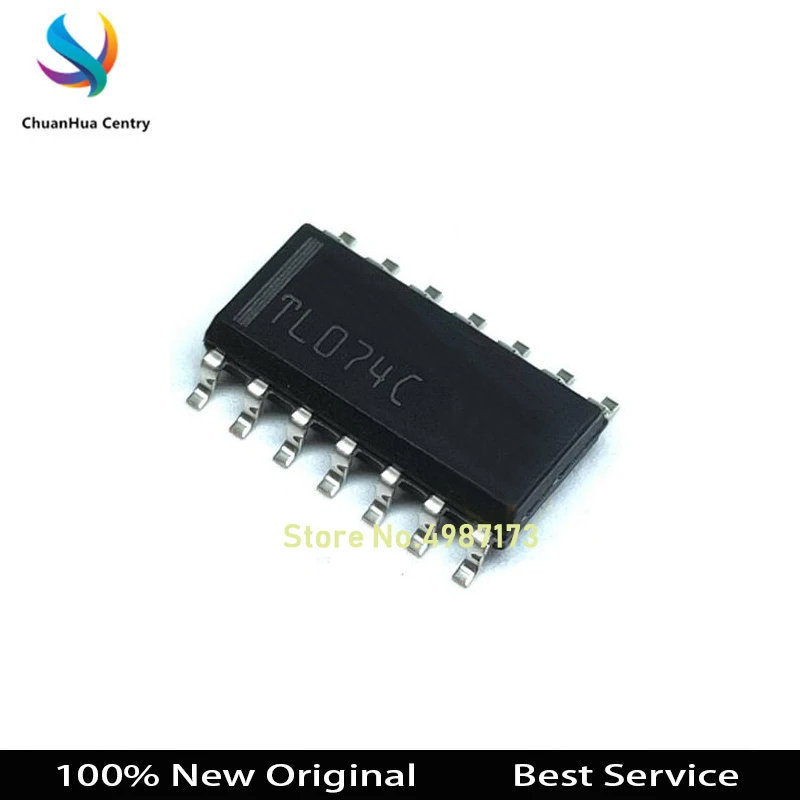 10 teile/los tl074cdr tl074c tl074 sop-14 original und neu auf Lager