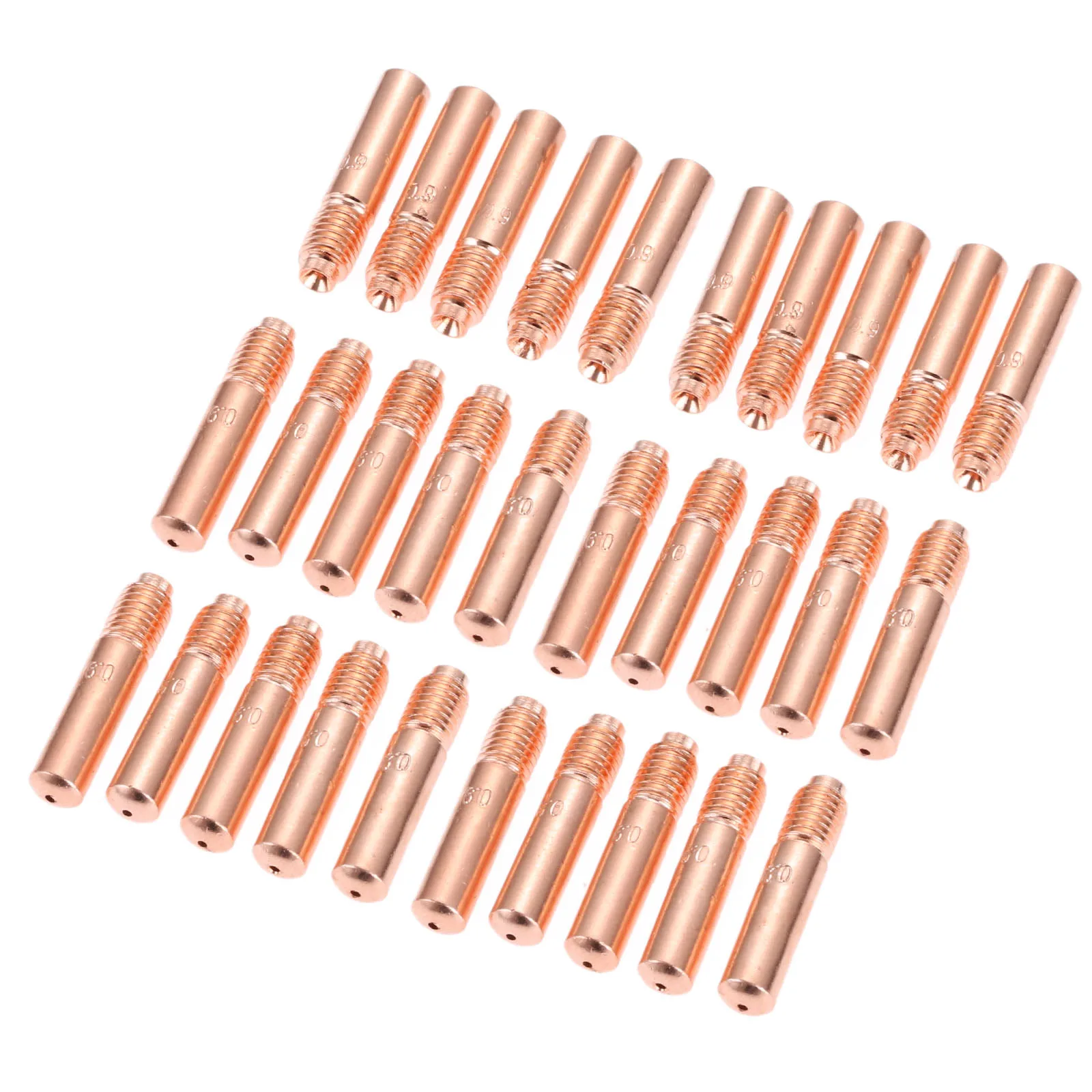 30Pcs/set MIG Welding Contact Tips 035 Inch 0.9MM .035