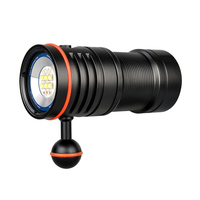 TrustFire DF50 Diving LED Flashlight 6500 Lumen Video Photoraphy Light Scuba Underwater 100m Dive Lighting High Bright LED Torch