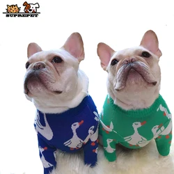 SUPREPET Pet Dog Sweater for French Bulldog Korea Style Duck Pattern Pet Dog Sweaters for Dog Winter Dog Clothes for Chihuahua