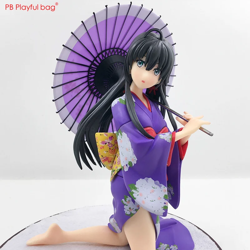 25CM Yukinoshita Yukin figure PVC collectible action figure Sexy Kimono model figure Anime fans loves Creative gifts HD59