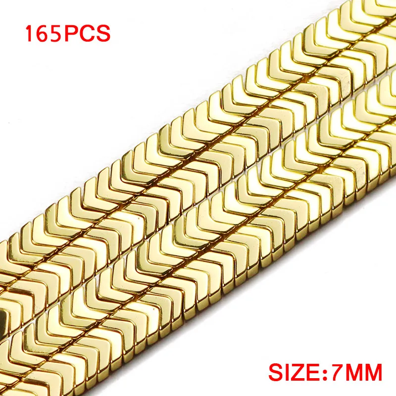 Arrows Shape Hematite Rose Gold Color Natural Stone 7mm Spacer Loose Beads For Jewelry Making 15\'\' Diy Bracelets Accessories