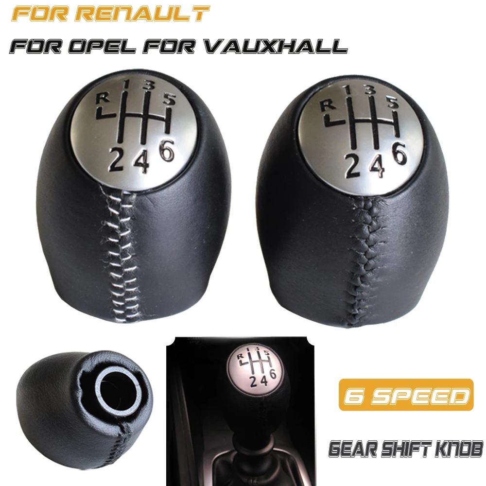Hochwertiger 5-6-Gang Schaltknauf für RENAULT Laguna Megane 2 Clio 3 Scenic 2, Manueller Gangschaltknopf, Schalthebel – Detail 10