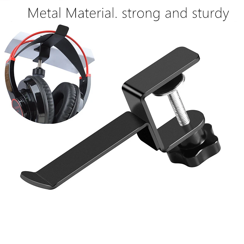 Metal paint hook school bag hook table clip desktop bookcase display stand For SONY BOSE Sennheiser AKG ATH headset hanger