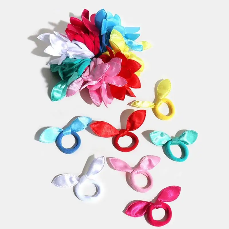 Bonito menina crianças laços de cabelo pequeno arco de cabelo elástico de borracha goma de cabelo bonito bowknot scrunchy acessórios de cabelo hairband