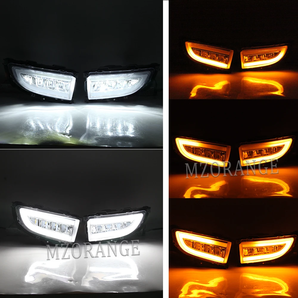 LED DRL per Mitsubishi Lancer 2004 2005 2006 luce di marcia diurna faro fendinebbia a LED fendinebbia paraurti anteriore filo fendinebbia