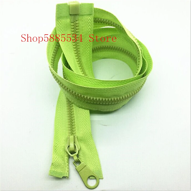 1/2/5PCS 5#28 Inch (70cm) light green Separating Jacket Zippers Sewing  Zipper Heavy Duty Plastic Zippers Bulk process open-end