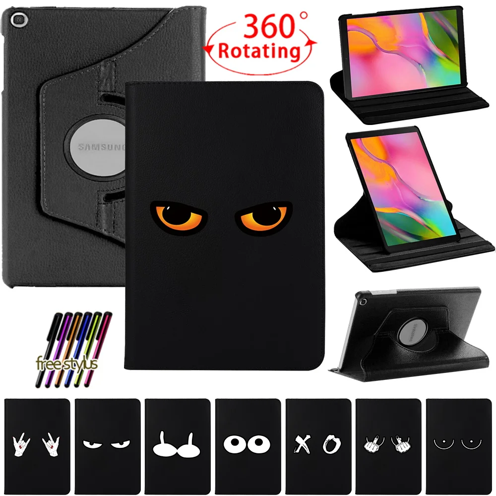 

360 Rotating PU Leather Cover Case for Samsung Galaxy Tab A 10.1 Inch SM-T510 SM-T515 T510 T515 Tablet Case
