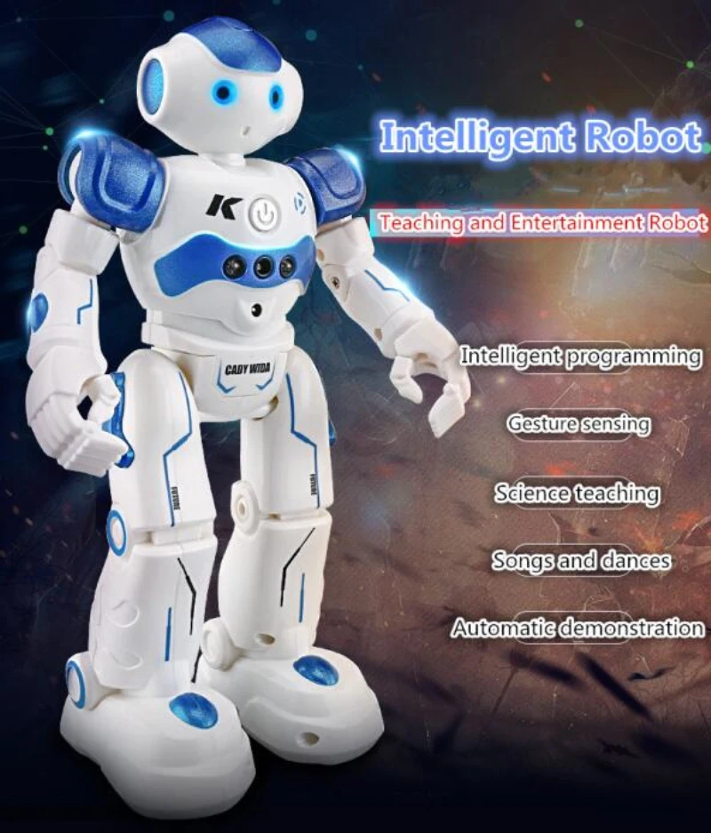 

Smart RC Robot Toy Infrared Gesture Sensor Touch Control Robot Slide Walk Dance Singing Science Speak Robot RC Toy Kid Boy Gift