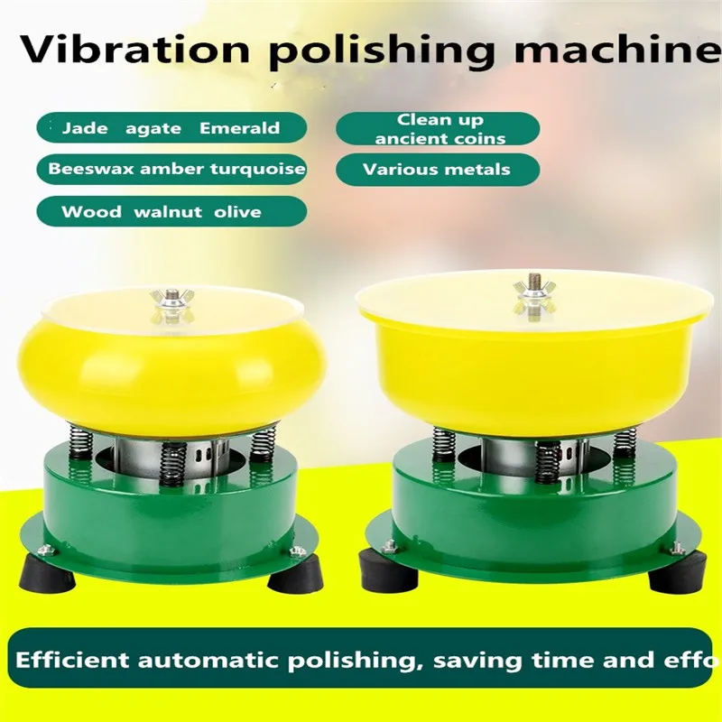 Imagem -02 - Máquina de Polimento da Vibração da Joia do Jade 220v e Máquina de Enceramento para Remover Rebarbas do Metal e Manchas de Superfície do Metal Limpo
