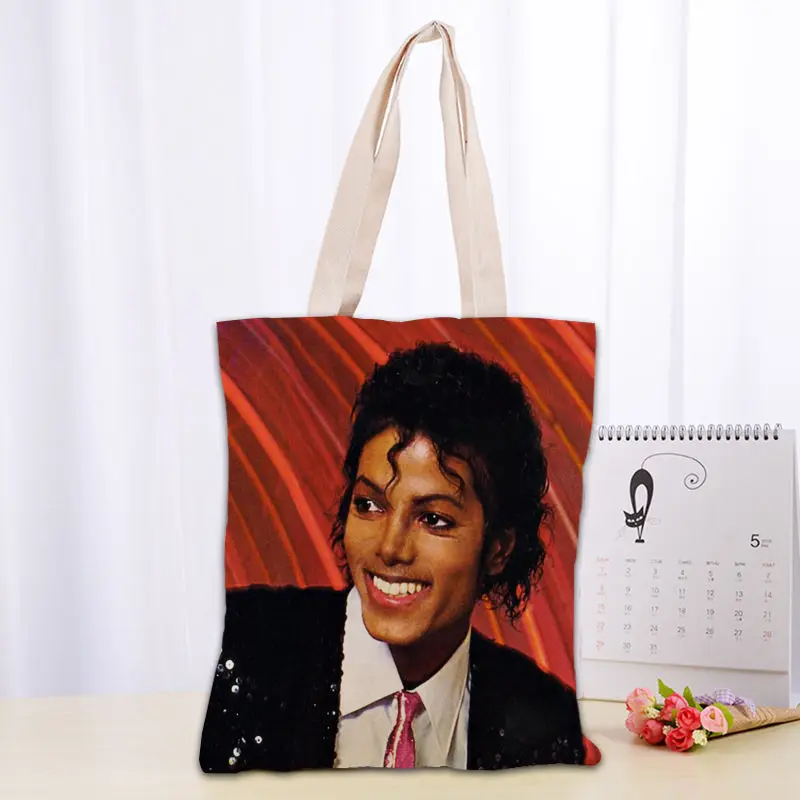 KPOP Michael Jackson Tote Bag 30x35cm Canvas Shoulder Bag