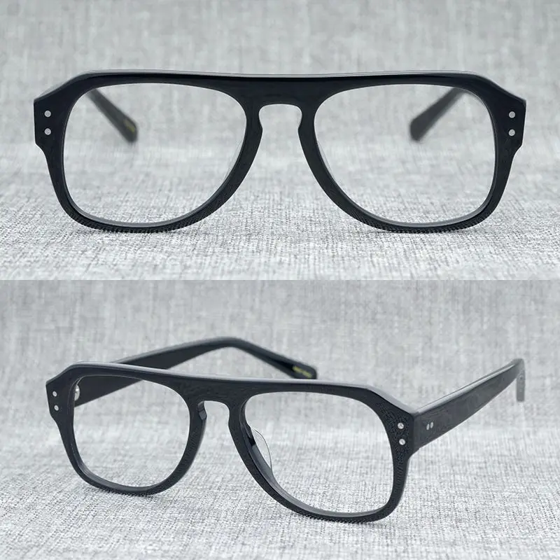 2023 New Fashion Multicolor Acetate Glasses Frame Men Woman Eyeglasses Retro Myopia Reading Eyewear Oculos De Grau High Quality