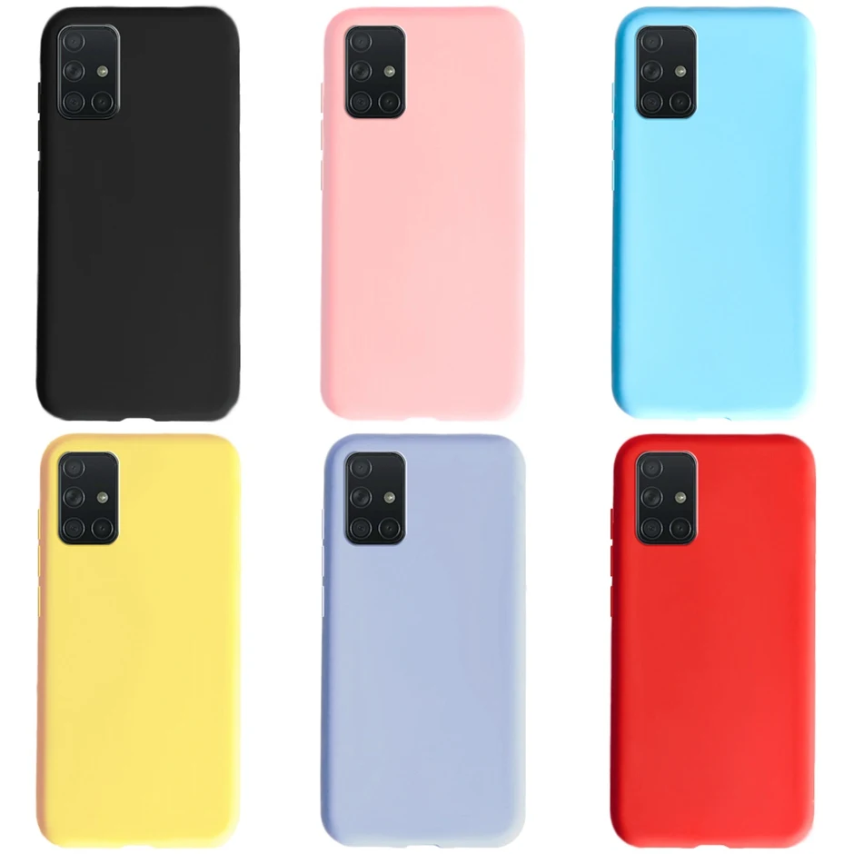 For Samsung Galaxy A51 Case Cover Ultra-thin Candy Soft Silicone Phone Case For Samsung Galaxy A71 SM-A715F A515F A 51 71 Covers