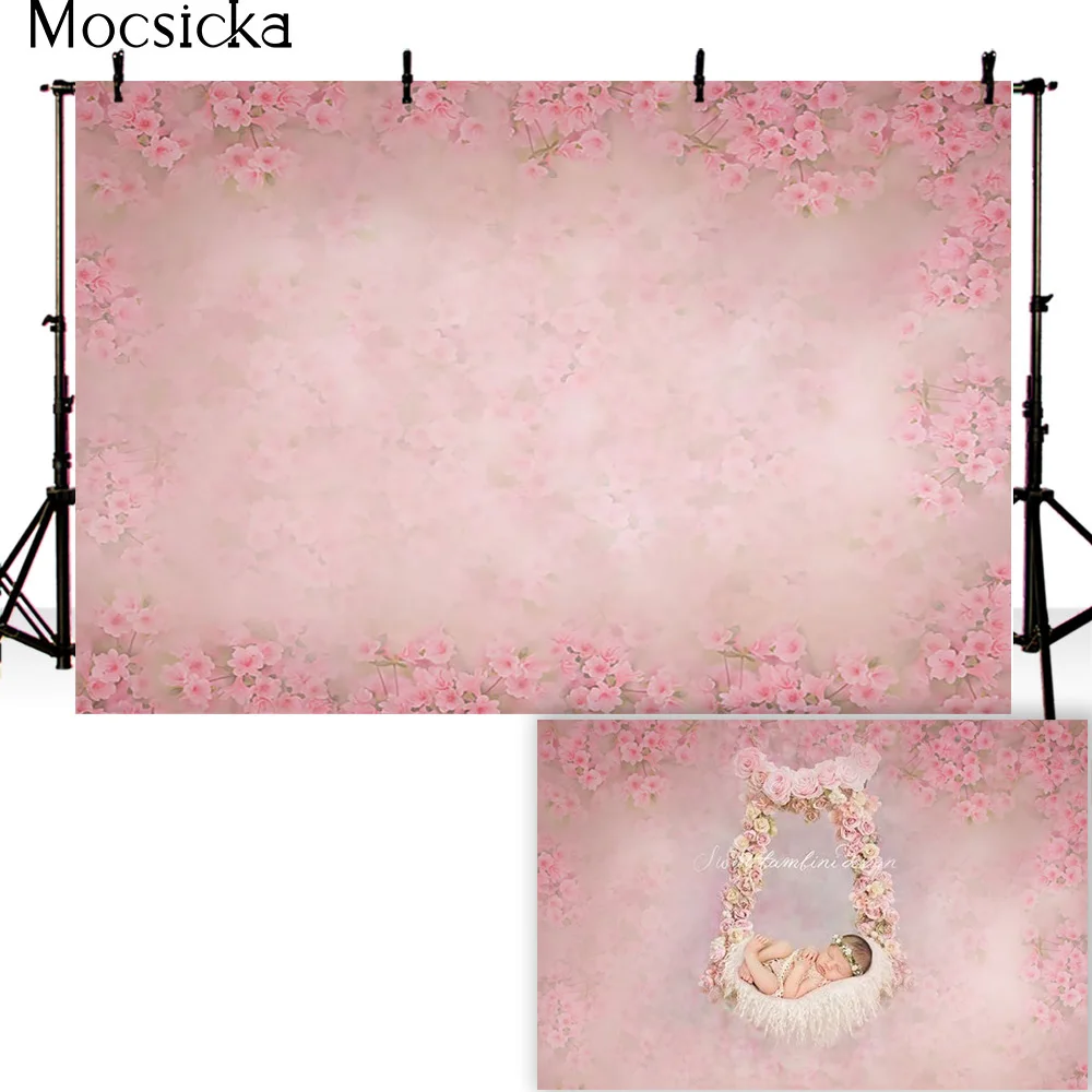 Photography Backdrop Newborn portrait floral photo booth background kids Children abstract texture flowers photographic props
