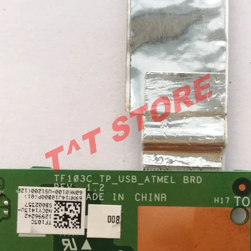 original for Asus Transformer Pad TF103C USB charger touch control board with cable TF103C_TP_USB_ATMEL test good free shipping