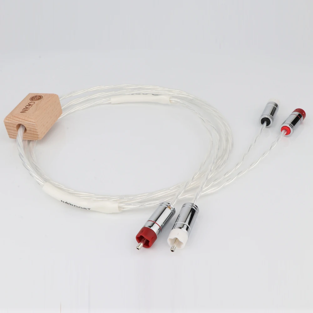 

One Piece Nordost Odin HiFi Fever Audio RCA Signal Cable Double Lotus Sterling Silver Audio Cable