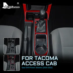 Real Soft Carbon Fiber for Toyota Tacoma 2016 2017 2018 2019 2020 2021 Interior Central Control Gear Shift Sticker Accessories