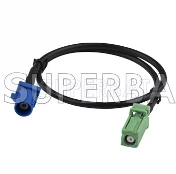 

ZhongyiAix Fakra C Male to AVIC Green RG174 30cm Pigtail Coax Cable for GPS Antenna Extension