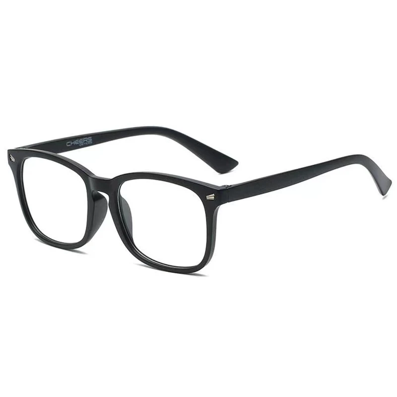 2021 New Retro Leopard Square Anti-blue Light Computer Glasses Large Size Leopard Reading Glasses Flat Glasses