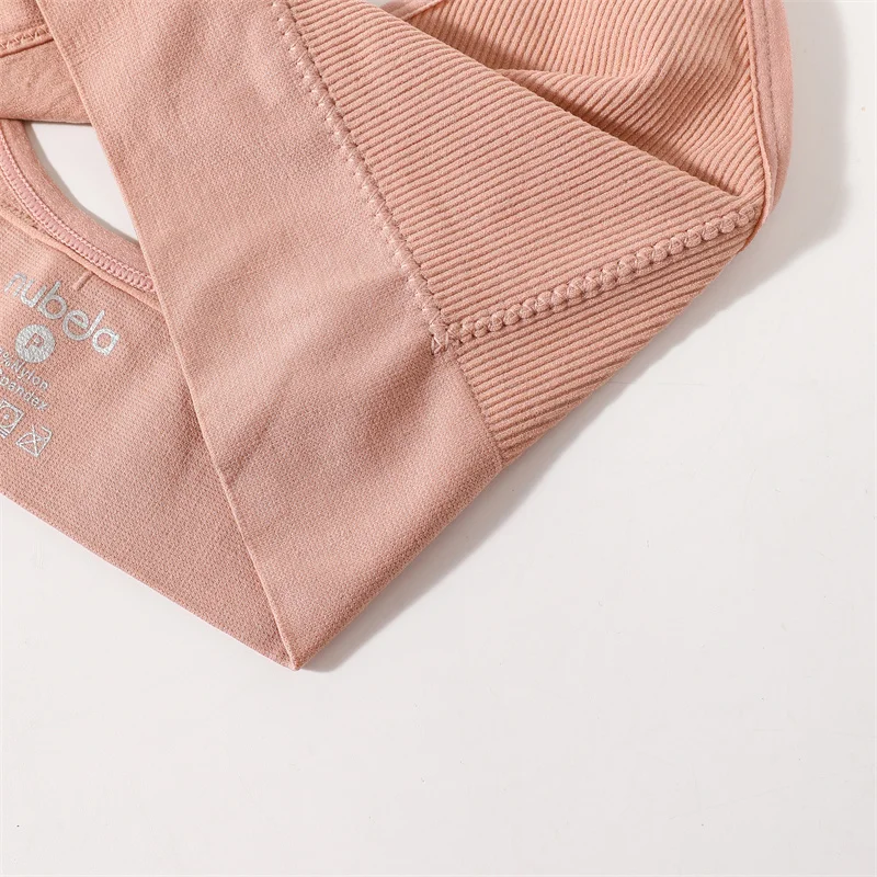 Nahtlose BHs für Damen, U-Rücken, Sport-Crop-Top, sexy Dessous, ohne Bügel, dünne Träger, gerippt, ohne Polster, Unterwäsche, V-Ausschnitt, Intimates, M-XL – Detail 6